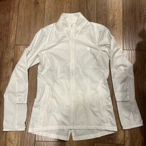 The North Face Women’s White Lightweight Windbreaker Running Jacket